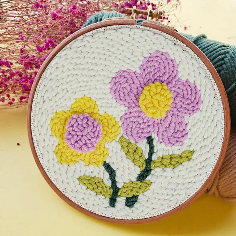Wildflowers Punch Needle Kit - Diy Flower Stitchwork | Easy For Needle Starters - image 4