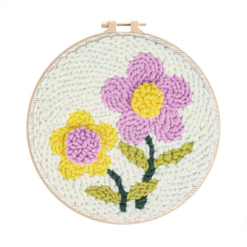 Wildflowers Punch Needle Kit - Diy Flower Stitchwork | Easy For Needle Starters - Wildflowers Punch Needle Ki - image 0
