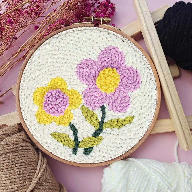 Wildflowers Punch Needle Kit - Diy Flower Stitchwork | Easy For Needle Starters - image 6