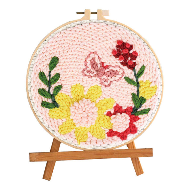  Charming Flowers Punch Needle Kit - Beautiful Floral Artwork | Gift For Mother - image 1