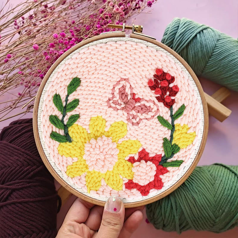  Charming Flowers Punch Needle Kit - Beautiful Floral Artwork | Gift For Mother - image 6