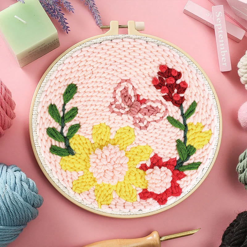  Charming Flowers Punch Needle Kit - Beautiful Floral Artwork | Gift For Mother - image 7