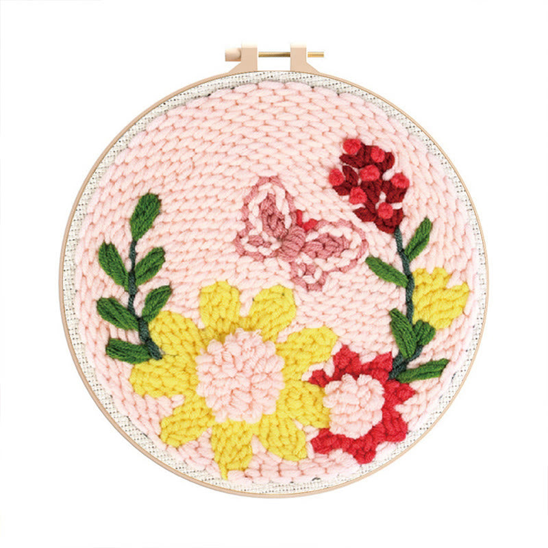  Charming Flowers Punch Needle Kit - Beautiful Floral Artwork | Gift For Mother - Charming Flowers Punch Needle Kit - image 0