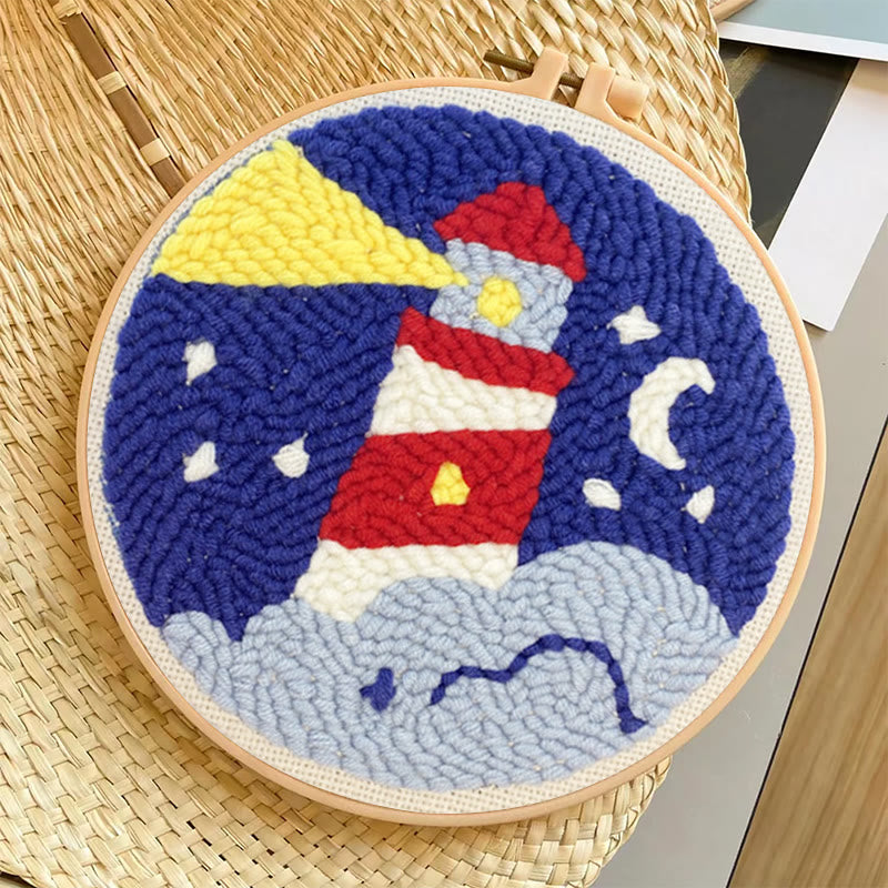  Lighthouse Punch Needle Kit -  Easy Embroidery Set | Creative Gifts For Friends - image 6