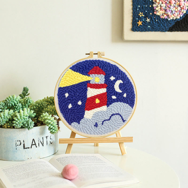  Lighthouse Punch Needle Kit -  Easy Embroidery Set | Creative Gifts For Friends - image 8