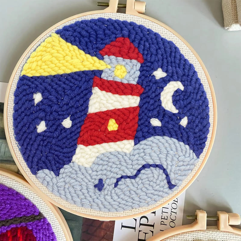  Lighthouse Punch Needle Kit -  Easy Embroidery Set | Creative Gifts For Friends - image 4