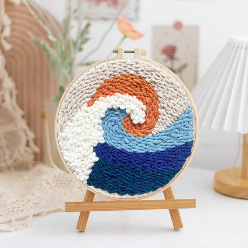  Waves Punch Needle Kit - Unique Home Decor | Perfect For Beginners - image 4