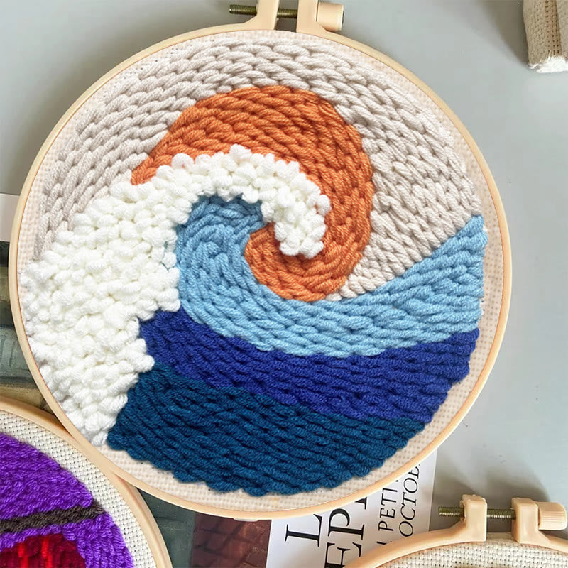  Waves Punch Needle Kit - Unique Home Decor | Perfect For Beginners - image 3