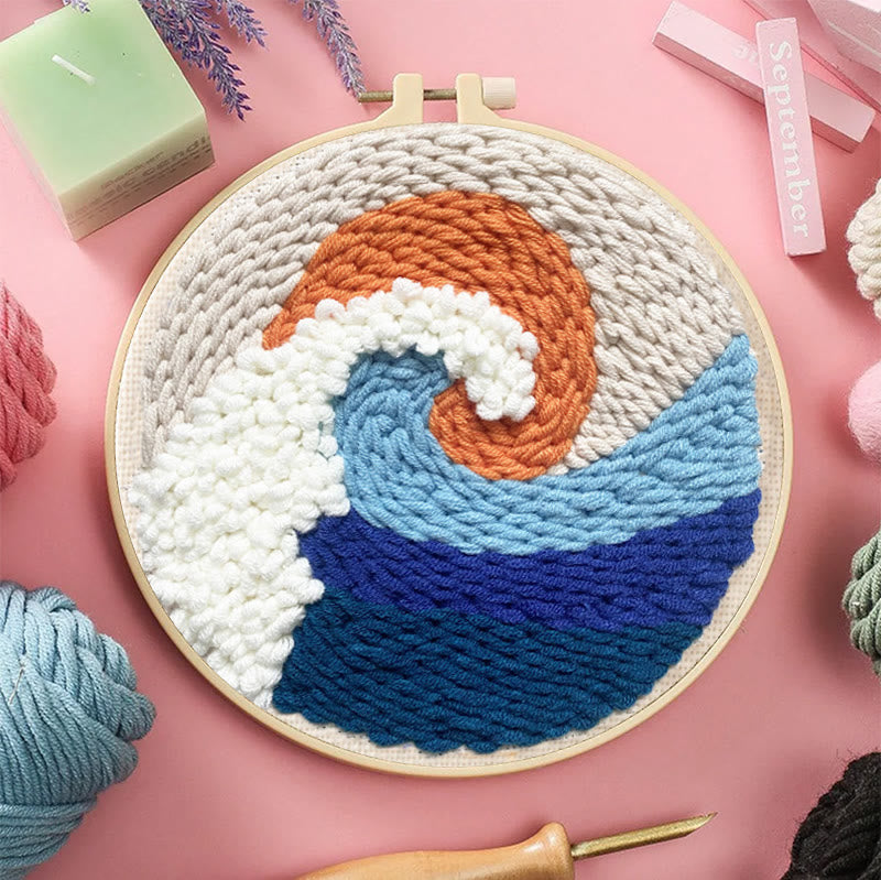  Waves Punch Needle Kit - Unique Home Decor | Perfect For Beginners - image 7