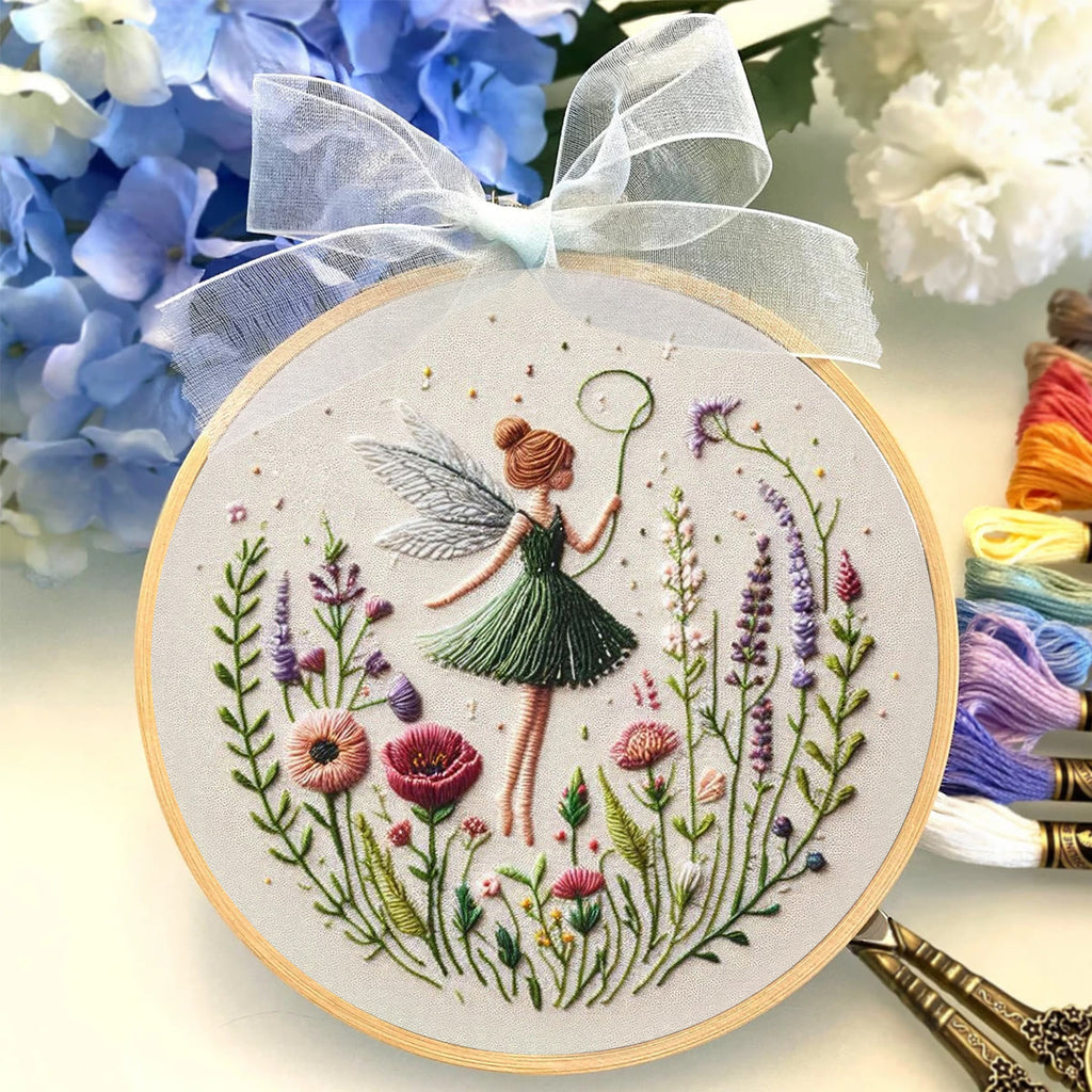 Rubbyoo Embroidery Kit - Dancing Flower Fairy |  Ideal Artwork For Friends - image 3