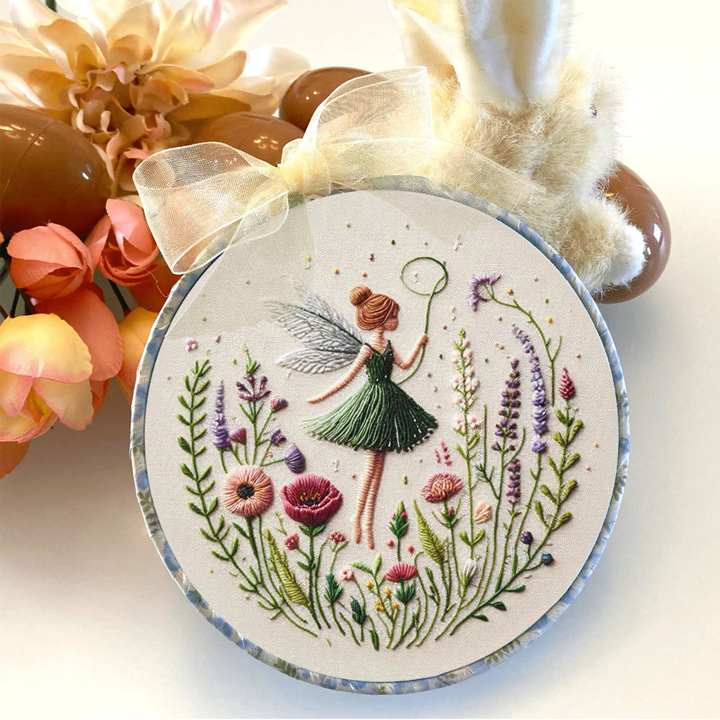 Rubbyoo Embroidery Kit - Dancing Flower Fairy |  Ideal Artwork For Friends - image 5