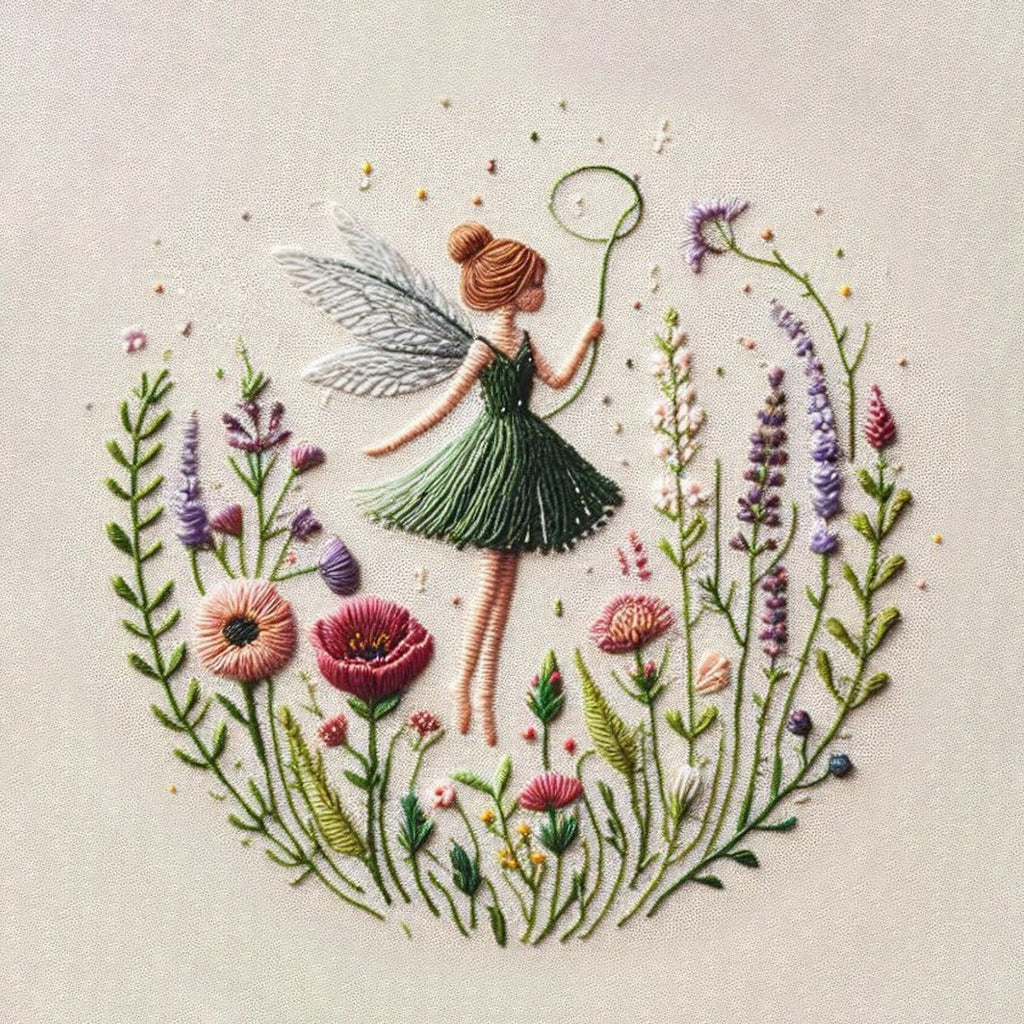 Rubbyoo Embroidery Kit - Dancing Flower Fairy |  Ideal Artwork For Friends - image 9
