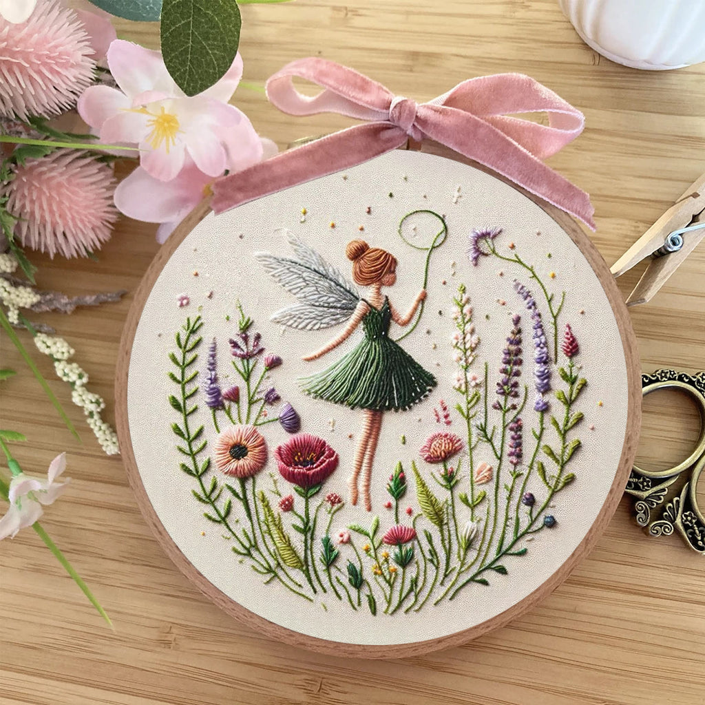 Rubbyoo Embroidery Kit - Dancing Flower Fairy |  Ideal Artwork For Friends - image 2