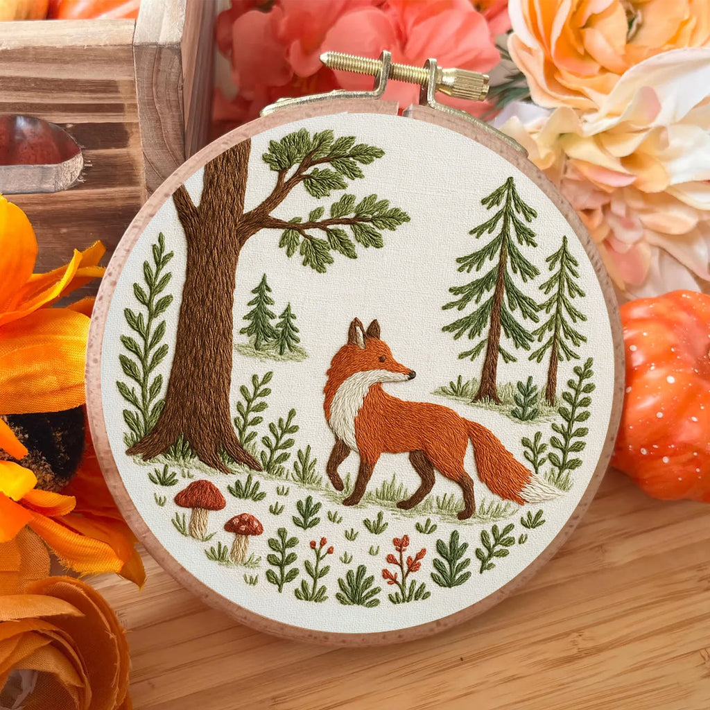 Rubbyoo Embroidery Kit - Woodland Fox | Handmade Animal Craft - image 6