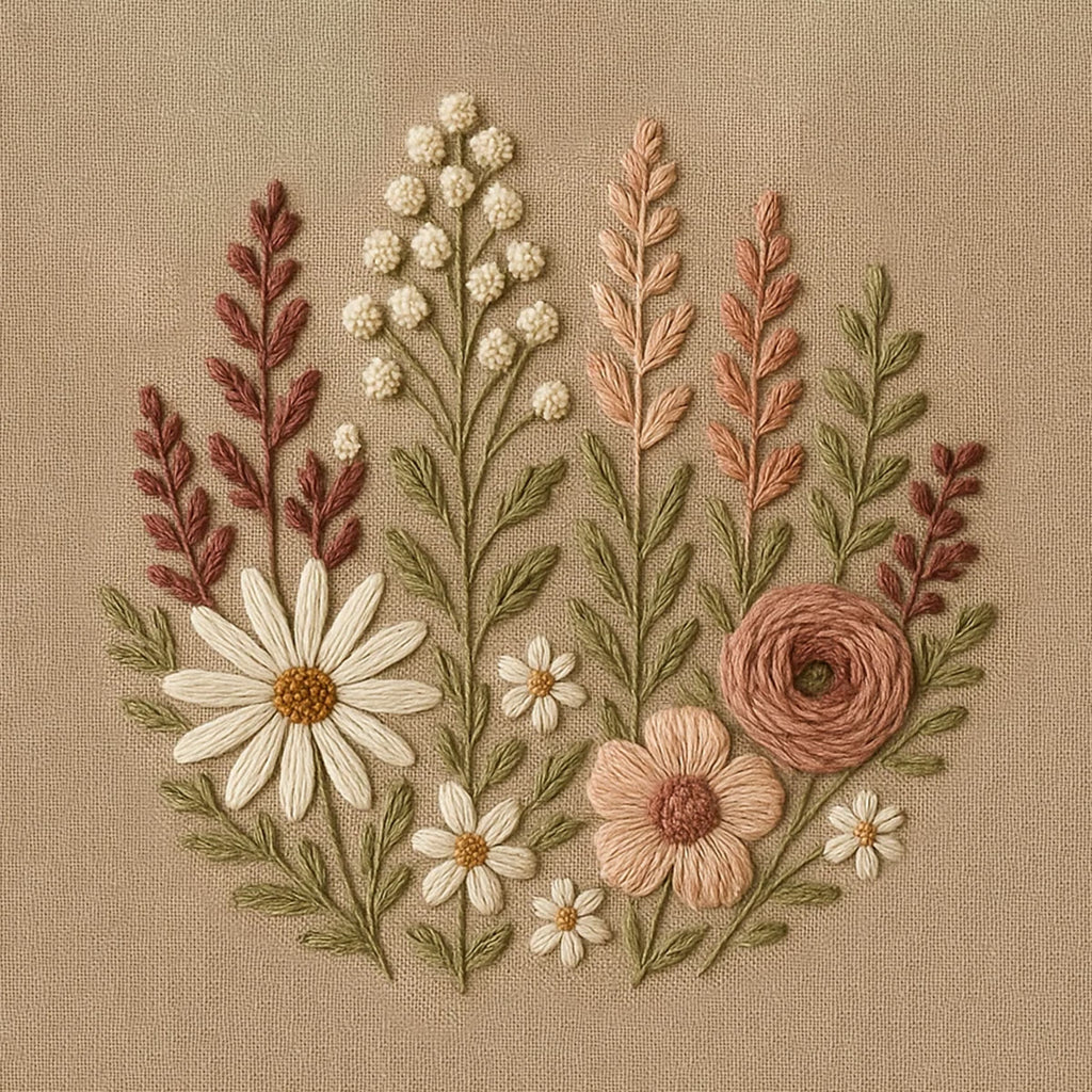 Rubbyoo Embroidery Kit - Flower Blossoms  | Diy Floral Stitchwork - image 8