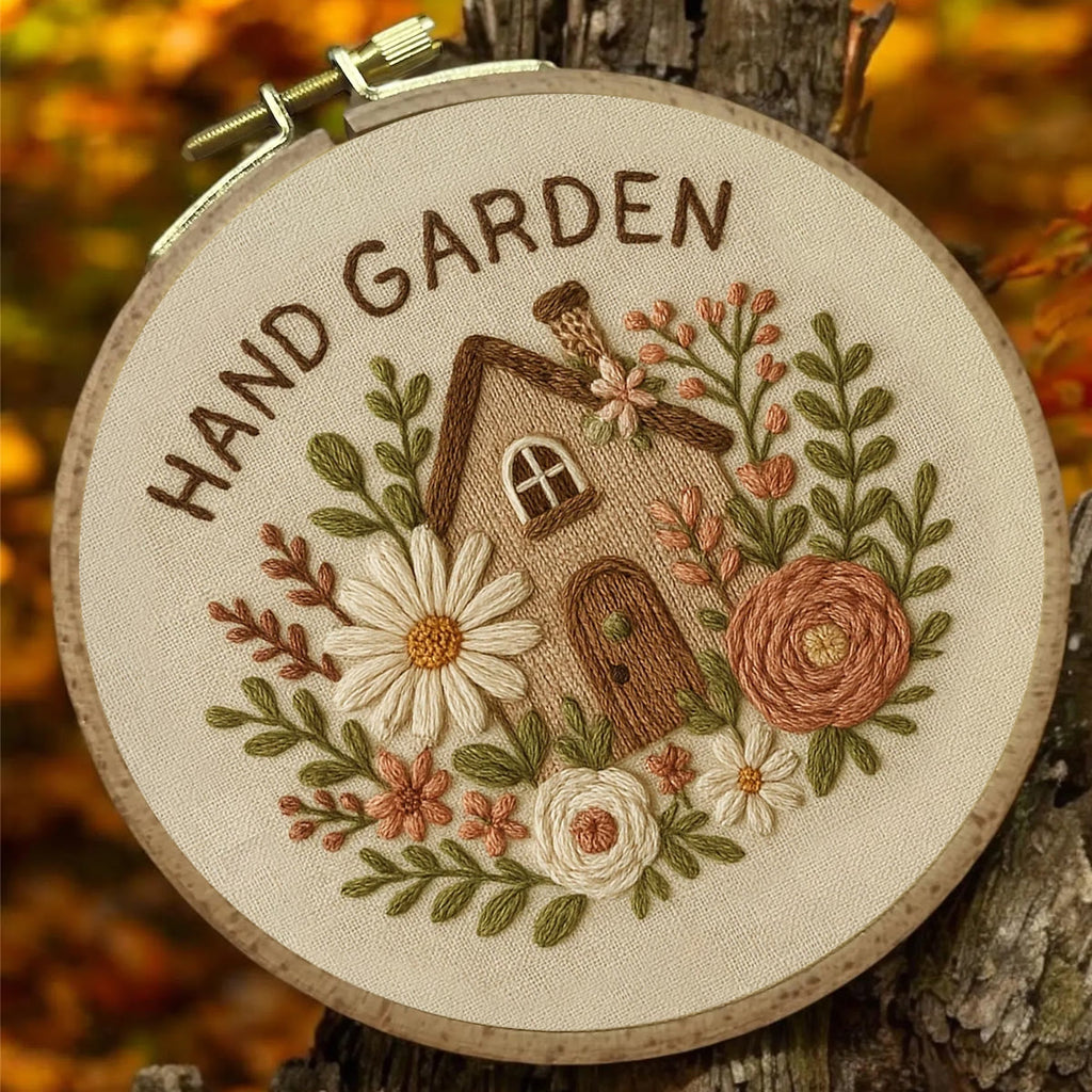 Rubbyoo Embroidery Kit - Hand Garden | Floral Needle Craft  - image 3