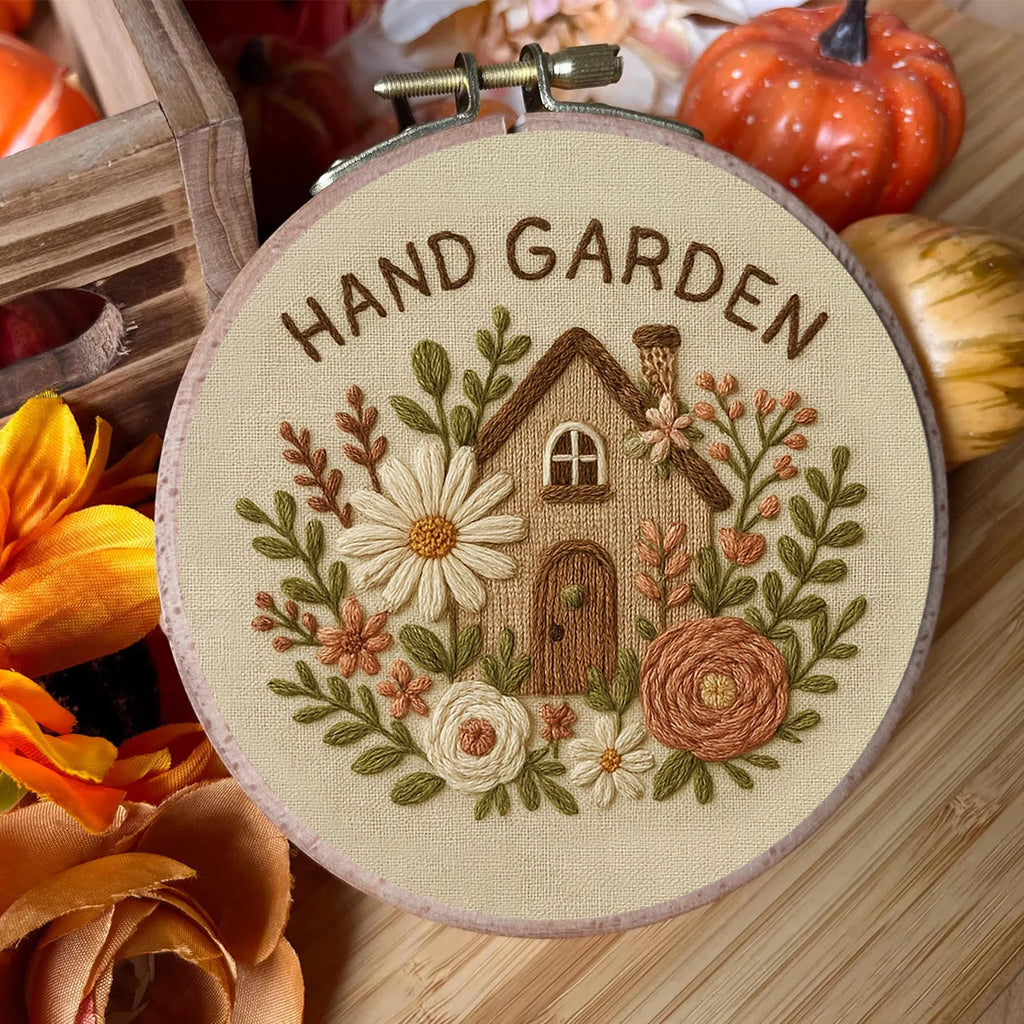 Rubbyoo Embroidery Kit - Hand Garden | Floral Needle Craft  - image 5