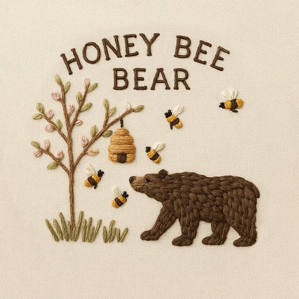 Rubbyoo Embroidery Kit - Bee And Bear | Cute Animal Craft - image 8