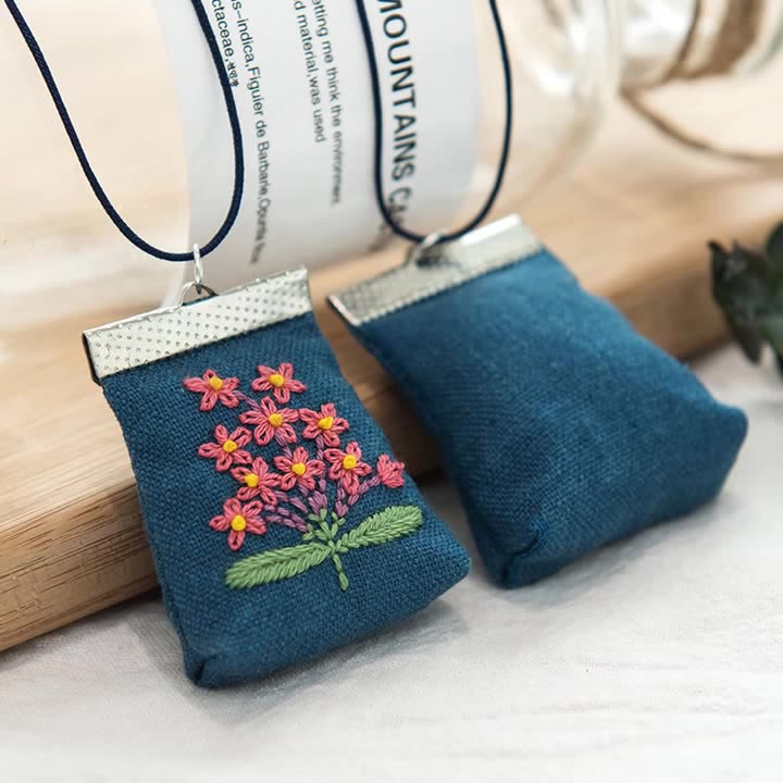 Handmade Pouch Sachet Kit | Creative Necklace Bag  | Unique Birthday Gift For Mother - image 0