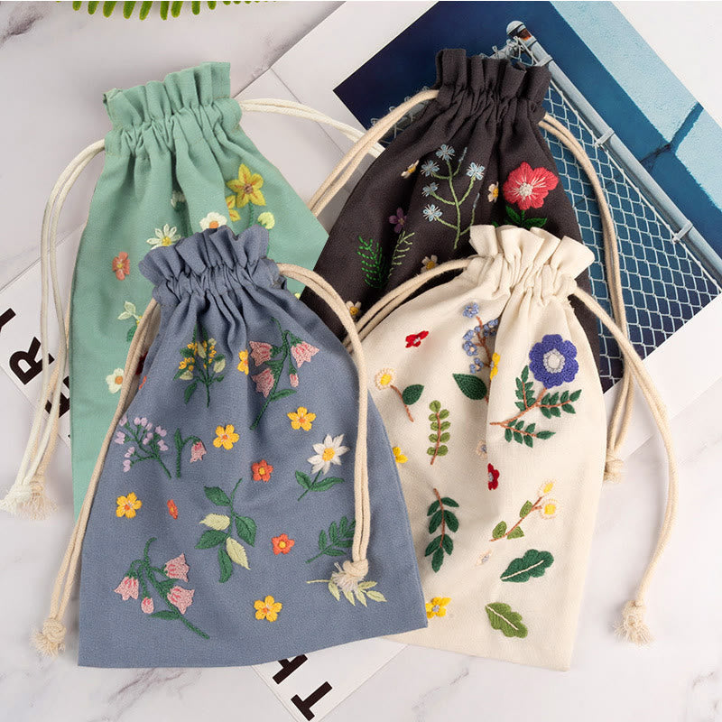 Handmade Drawstring Pouch Kit | Portable Pouch Sachet | Jewelry Storage Bag | Gift For Her - image 0