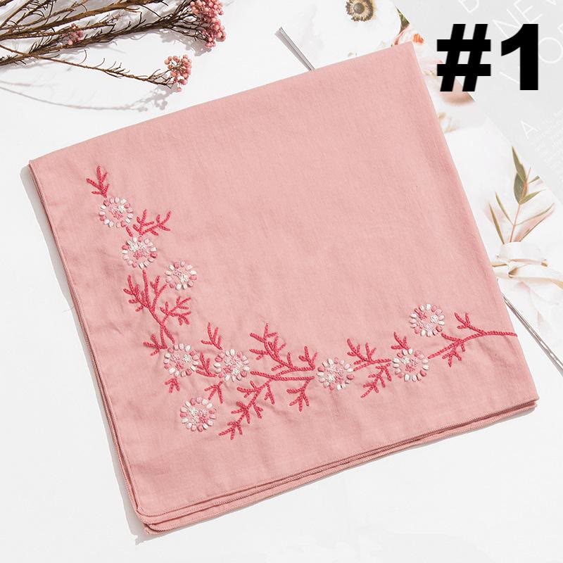 Embroidery Handkerchief Kit | Diy Floral Needlework |  Handicraft For Mother - #1 - image 2