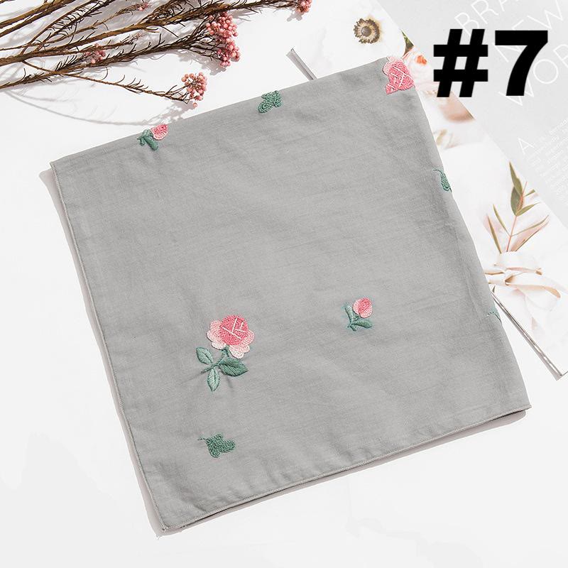 Embroidery Handkerchief Kit | Diy Floral Needlework |  Handicraft For Mother - #7 - image 8