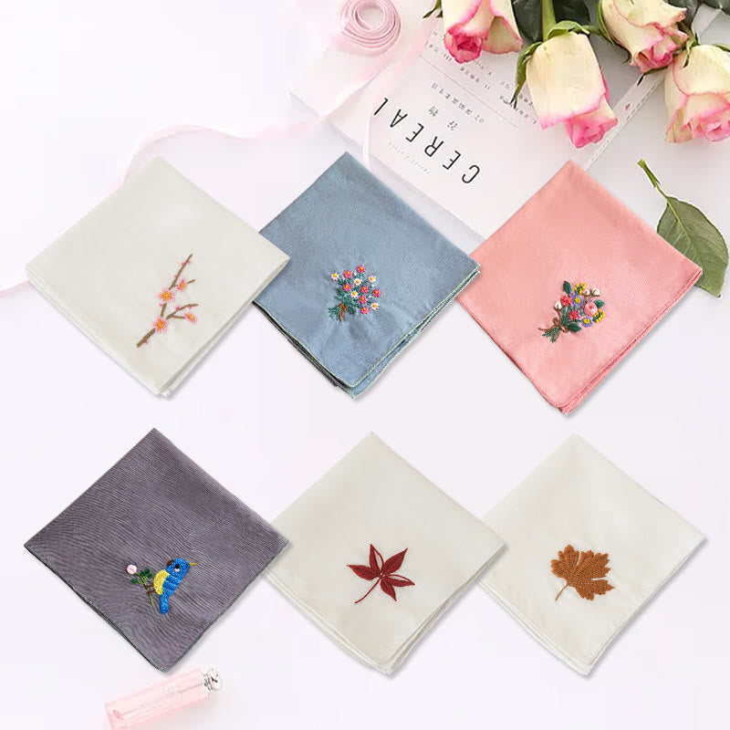 Embroidery Handkerchief Kit | Diy Handmade Craft | Unique Gift For Lovers - image 0