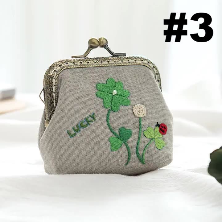 Handmade Lock Coin Purse Kit  | Diy Sewing Craft |  Embroidery Gift For Friend  - #3 - image 3