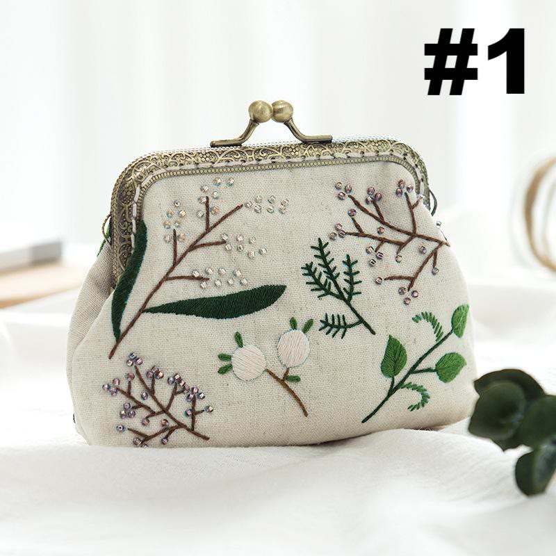 Handmade Lock Coin Purse Kit  | Diy Sewing Craft |  Embroidery Gift For Friend  - #1 - image 1