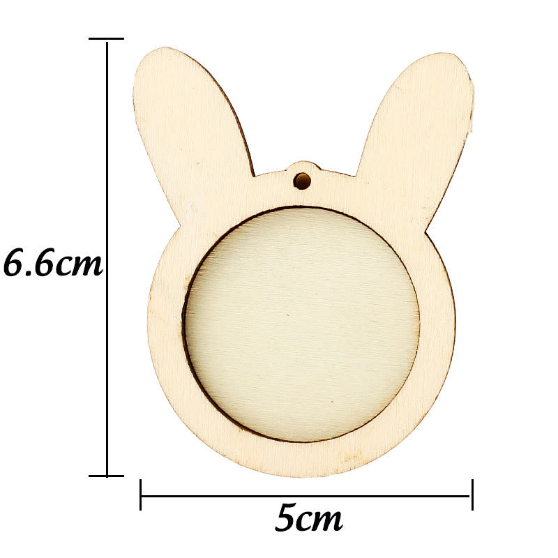 Embroidery Mini Wooden Hoops | Cross Stitch Frame | Diy Sewing Accessories - Rabbit (5*6.6cm) - 10pcs - image 16