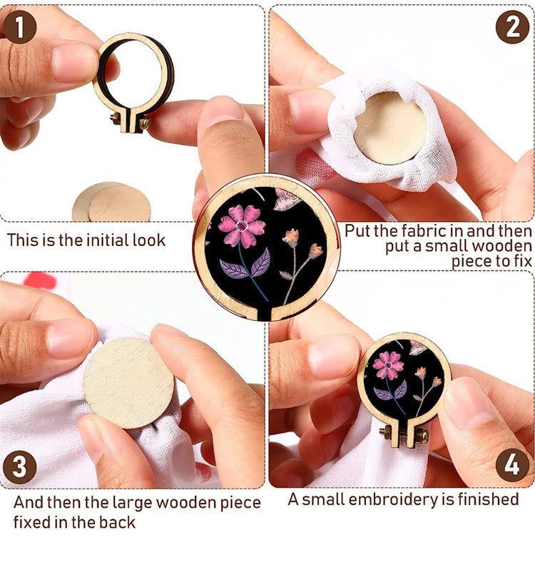 Embroidery Mini Wooden Hoops | Cross Stitch Frame | Diy Sewing Accessories - image 20