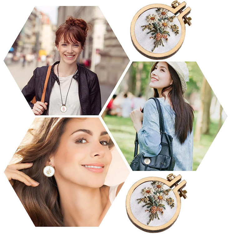 Embroidery Mini Wooden Hoops | Round Cross-stitch Hoops | Diy Sewing Frame - image 7