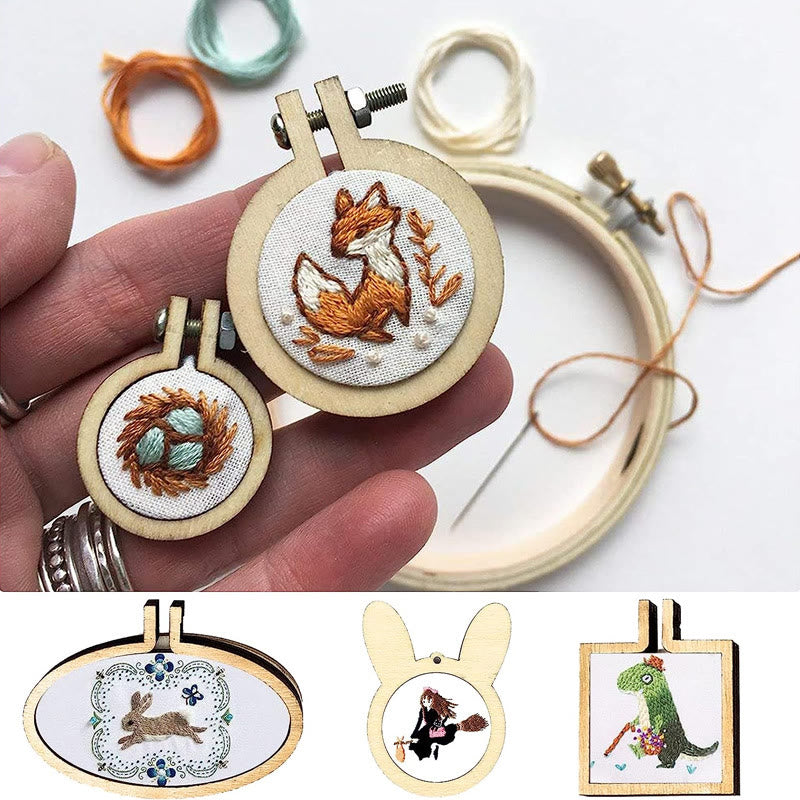 Embroidery Mini Wooden Hoops | Round Cross-stitch Hoops | Diy Sewing Frame - image 6