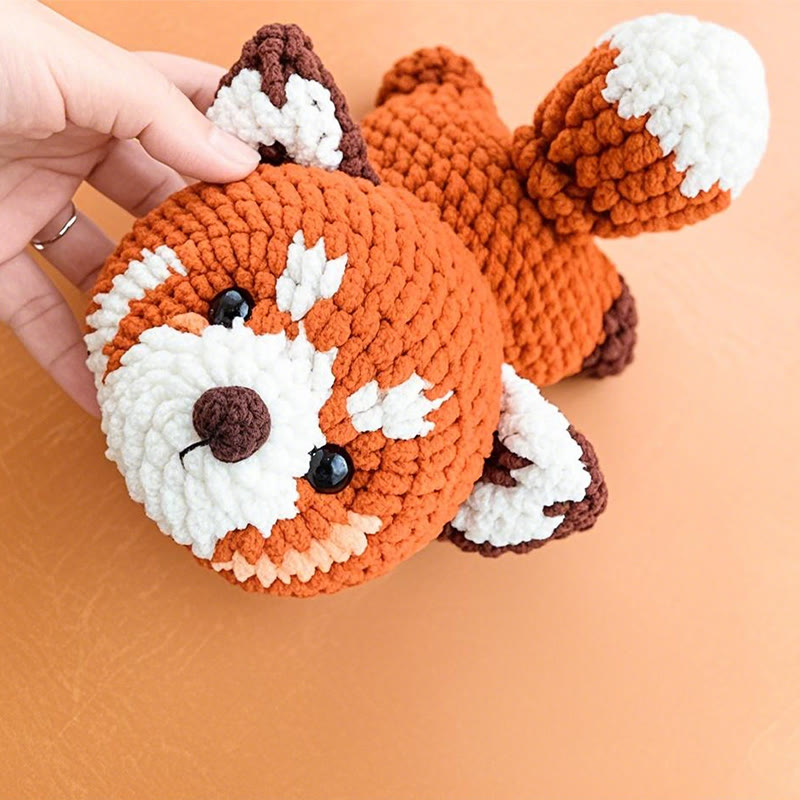 Diy Handmade Red Panda Crochet Kit - Animal Collection Craft | Unique Gifts For Friends - image 1