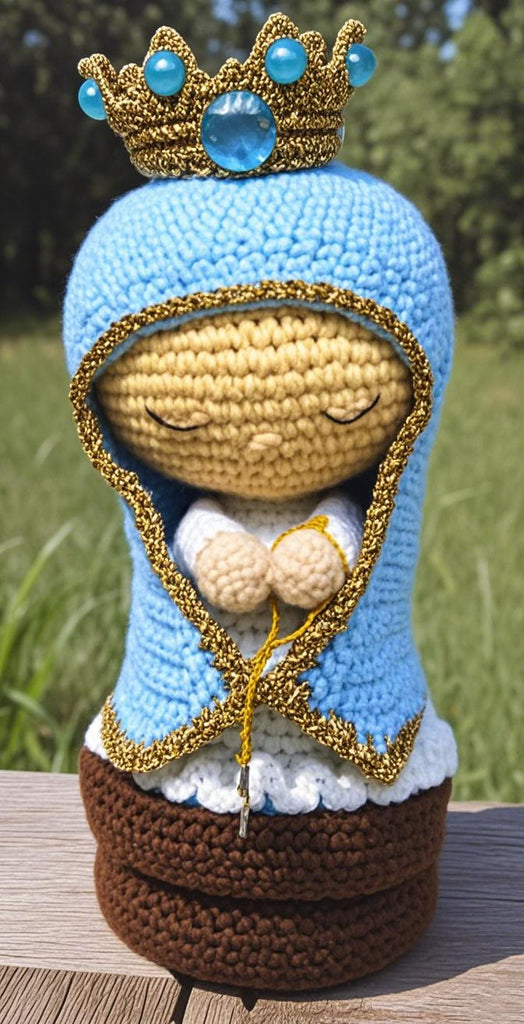 Diy Handmade Virgin Mary Crochet Kit -  Religious Crochet Doll | Christmas Decor  Gifts - image 2