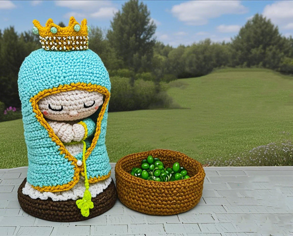 Diy Handmade Virgin Mary Crochet Kit -  Religious Crochet Doll | Christmas Decor  Gifts - Diy Handmade Virgin Mary Crochet Kit - image 0