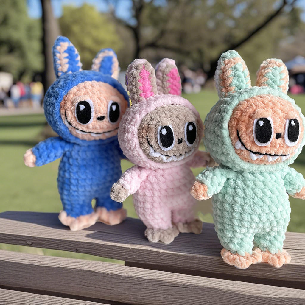 Diy Handmade  Labubu Crochet Kit - Smiling Bunny Doll | Adorable Crochet Gifts  - image 2