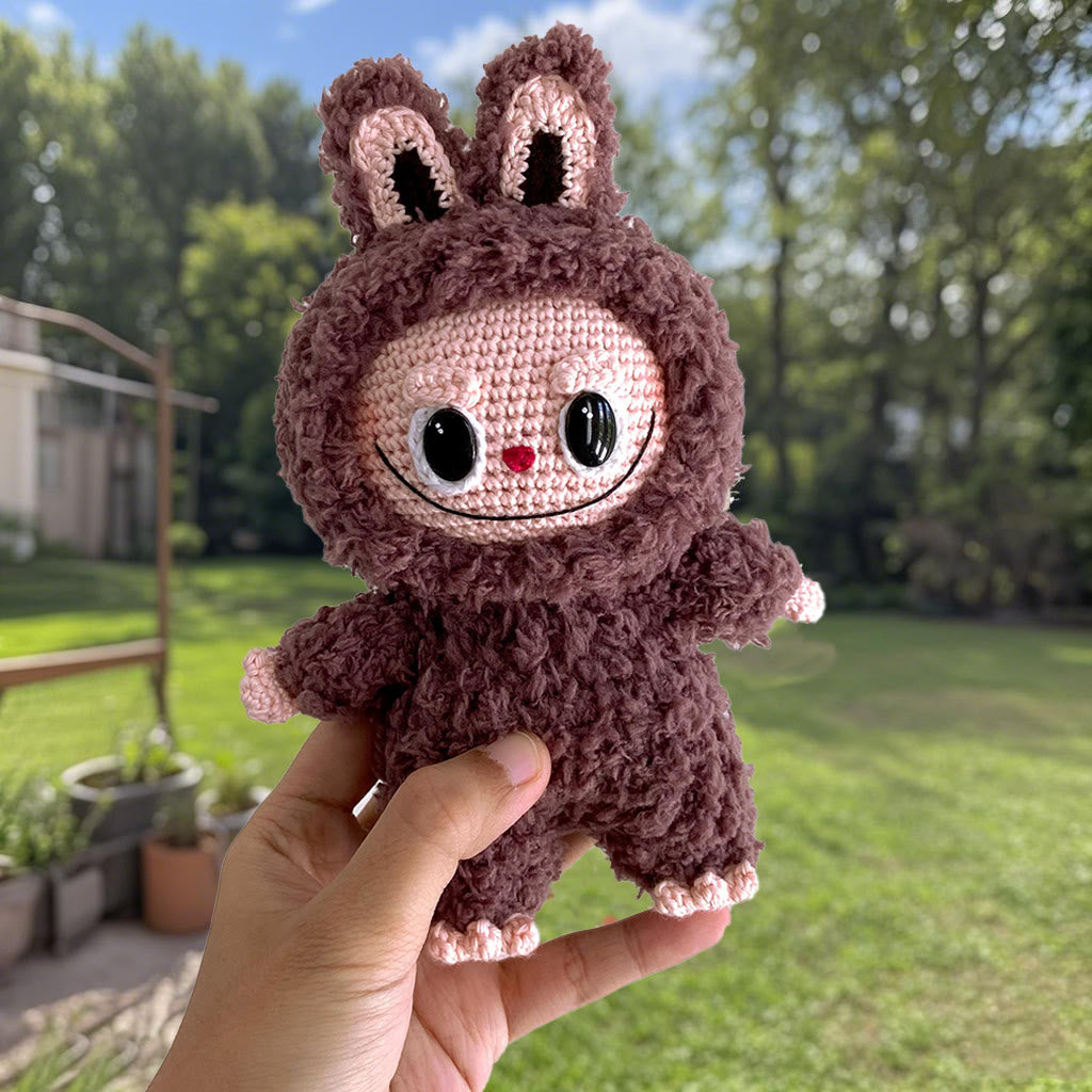 Diy Handmade Sweetie Labubu Crochet Kit - Creepy Bunny Toy | Cute Rabbit Craft  - image 0