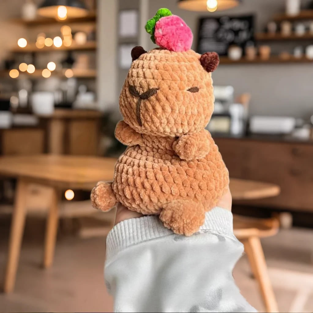 Diy Handmade Couch Besties Crochet Kit - Lovely Crochet Doll   | Easy Handicraft For Starter  - Capybara - image 2