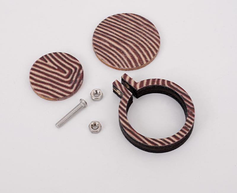Embroidery Mini Wooden Hoops | Round Cross-stitch Hoops | Diy Sewing Frame - Round (5.6*5cm) - Dark Color - 10pcs - image 2