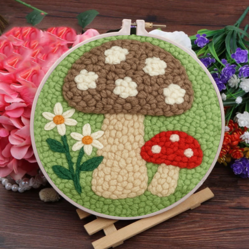  Mushroom Meadows Punch Needle Kit - Starter Needle Craft | Cozy Handmade Decor  - image 7