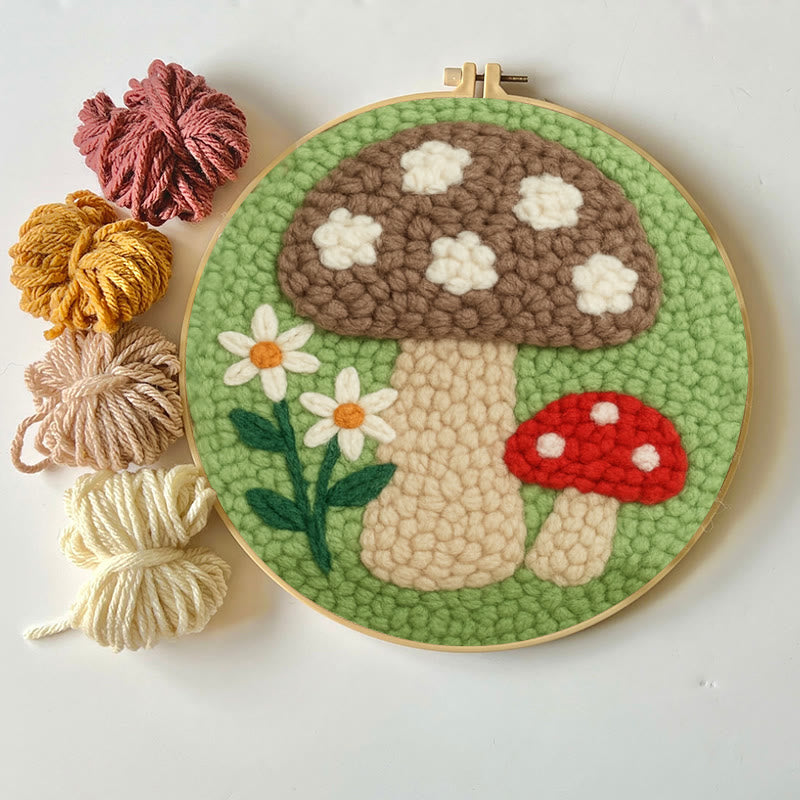  Mushroom Meadows Punch Needle Kit - Starter Needle Craft | Cozy Handmade Decor  - image 3