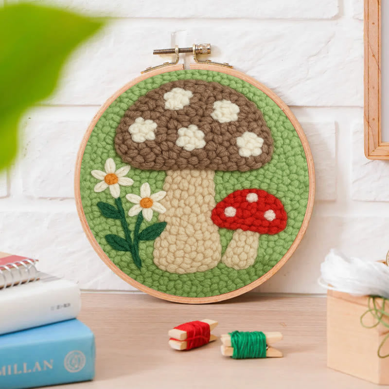  Mushroom Meadows Punch Needle Kit - Starter Needle Craft | Cozy Handmade Decor  - image 4