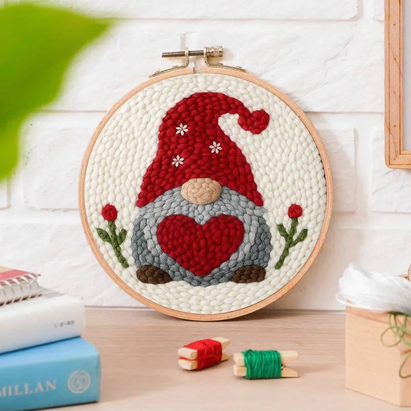 Valentine Gnome Punch Needle Kit - Personalised Needle Work |  Perfect Gifts For Lovers - image 3
