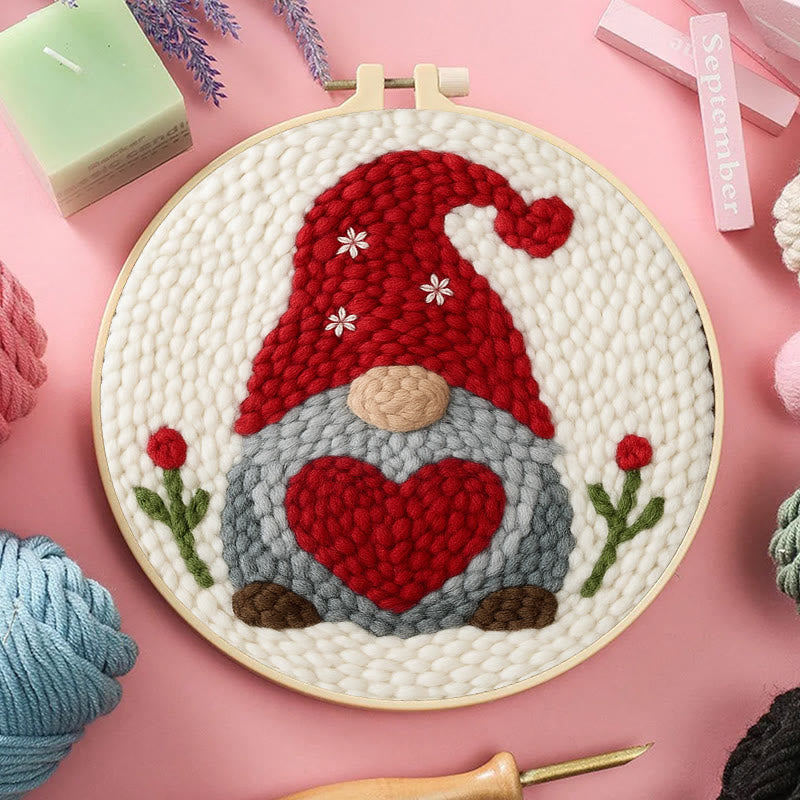 Valentine Gnome Punch Needle Kit - Personalised Needle Work |  Perfect Gifts For Lovers - image 5