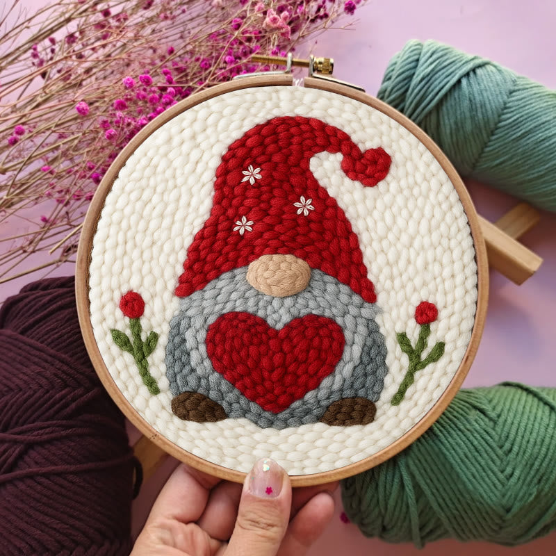 Valentine Gnome Punch Needle Kit - Personalised Needle Work |  Perfect Gifts For Lovers - image 7