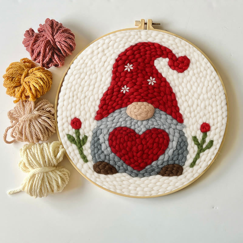 Valentine Gnome Punch Needle Kit - Personalised Needle Work |  Perfect Gifts For Lovers - image 4