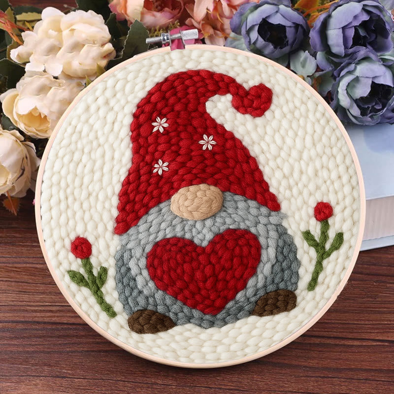 Valentine Gnome Punch Needle Kit - Personalised Needle Work |  Perfect Gifts For Lovers - image 8