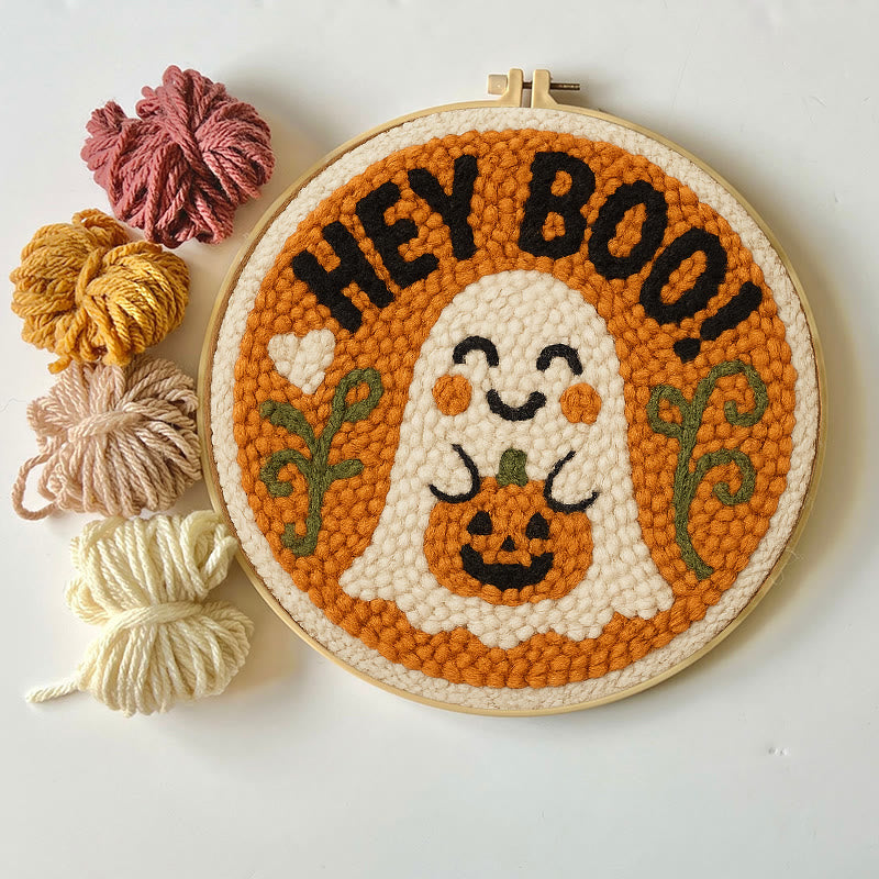 Halloween Ghosts Punch Needle Kit - Creative Yarn Craft |  Nice Holiday Gifts - image 4