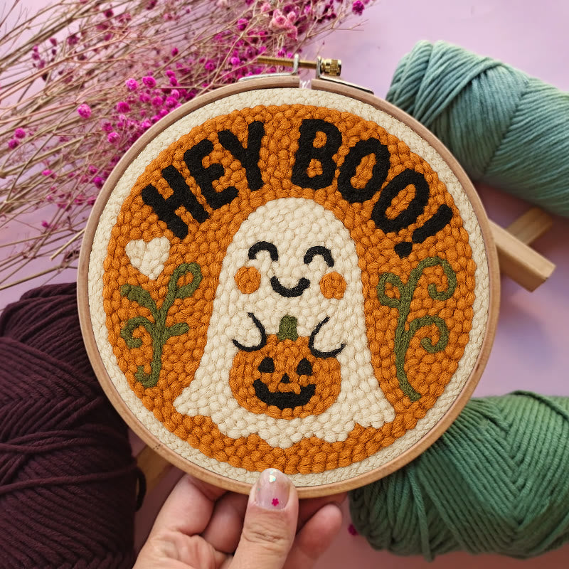 Halloween Ghosts Punch Needle Kit - Creative Yarn Craft |  Nice Holiday Gifts - image 5